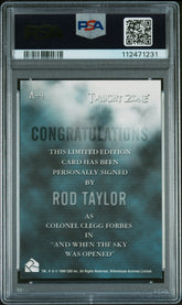 1999 Twilight Zone Autograph Rod Taylor as Col. Clegg Forbes LE Auto PSA 9 Mint